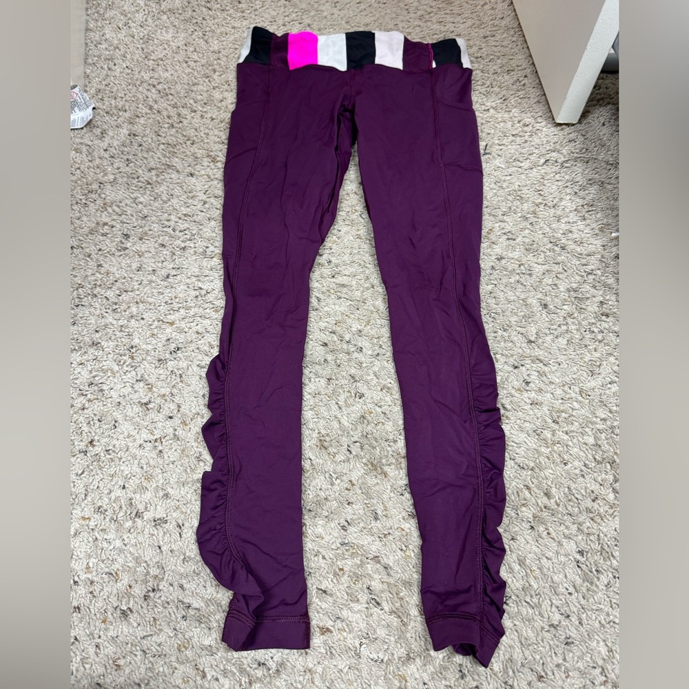 Maroon lululemon leggings